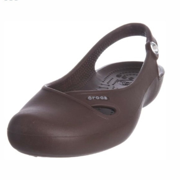 Crocs women’s Olivia brown sling backs size 11 - Picture 1 of 8